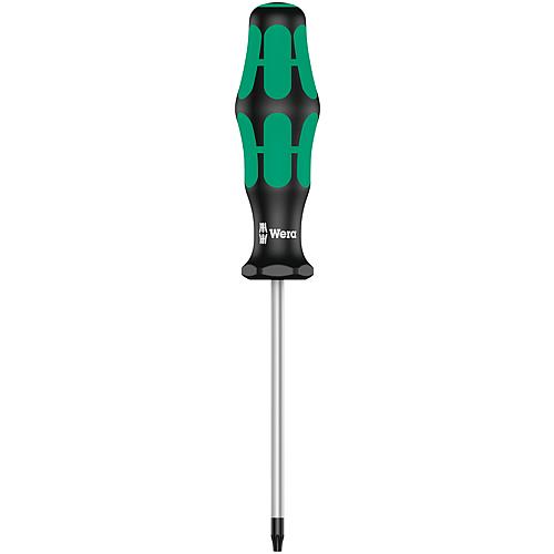 Schraubendreher WERA Kraftform Plus-Serie 300 Torx® TH (mit Bohrung), Klinge rund, Black Point-Spitze Standard 1