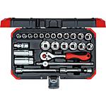 Socket wrench set 3/8", 26-piece