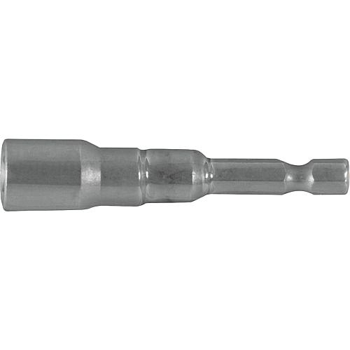 Socket wrench insert with 1/4" hexagonal drive, with magnet Standard 1