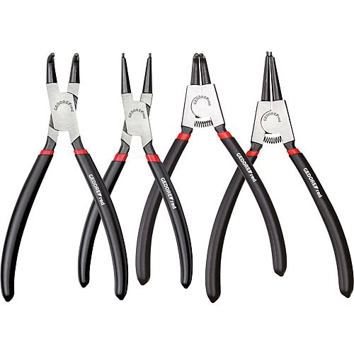 Safety circlip pliers set, straight and angled, 4-piece Standard 1