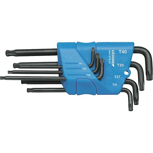 Kit Tournevis coudé pour vis GEDORE 7 pieces TORX dans support