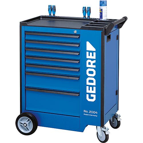 Tool trolley 2004 with 7 drawers, with ABS plastic work surface Standard 1
