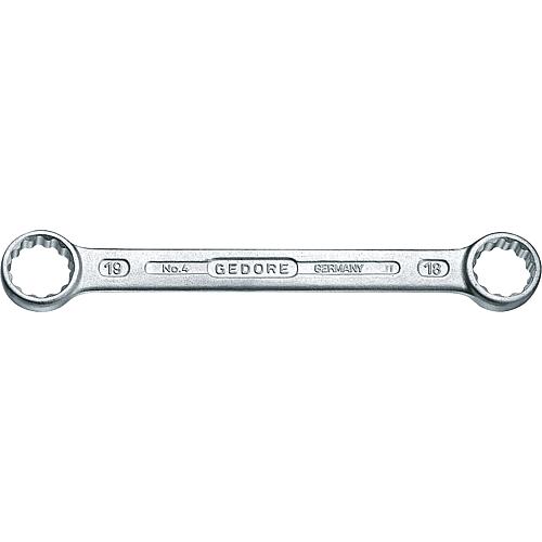 Double ring spanner, metric