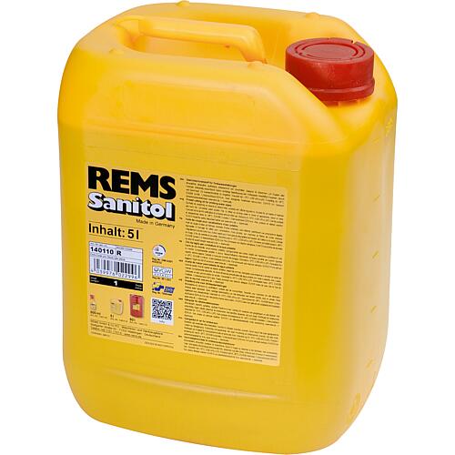REMS Sanitol, synthetic mineral oil thread cutting lubricant. 5l canister special for drinking water