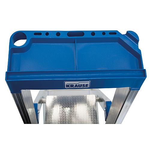 Stepladder with material tray