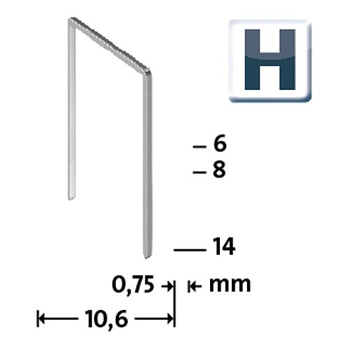 Feindrahtklammer H 37 Standard 1