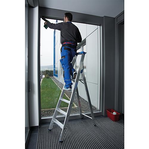 Stepladder with material tray