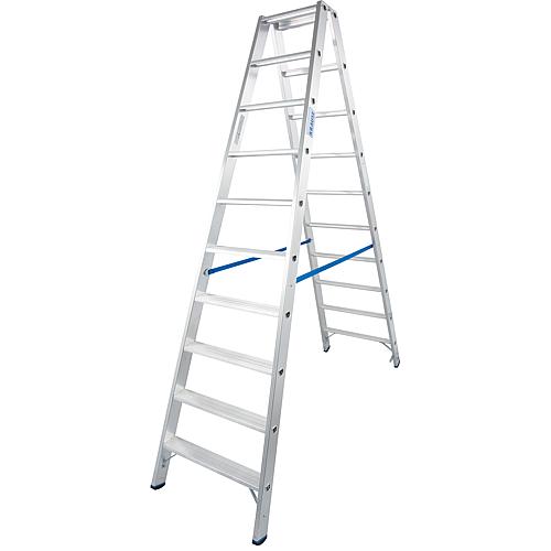 Step double ladder Working height 3.88 Standing height 1.88 Length 2.54 Steps 2x10