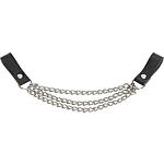 Tool chain with leather loops, 3-piece
