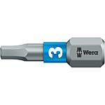 Embout 840/1 BTZ WERA, hexagonal 1/4" pour six pans creux, très rigide, zone BiTorsion