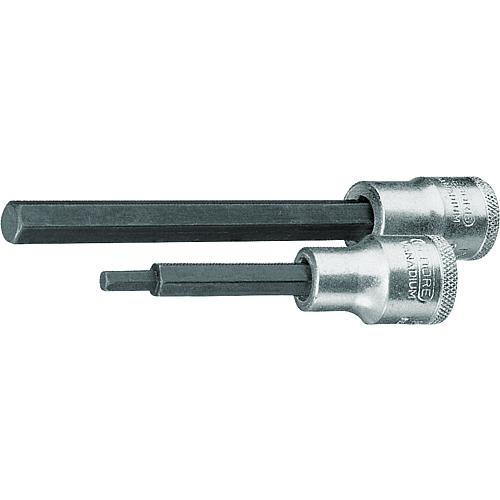 GEDORE 1/2” hex socket screwdriver insert, size 7.0mm, length 140 mm