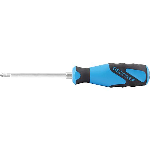Phillips screwdriver GEDORE with striking cap PH1x80mm total length: 185 mm