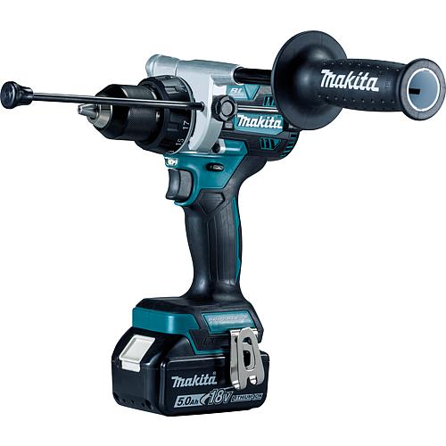 Makita® DHP486RTJ cordless impact screwdriver, 18 V with 2 x 5.0 Ah Li-Ion batteries and charger in MAKPA