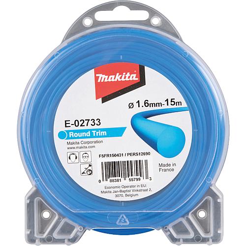 Mowing thread MAKITA E-02711 Ø 1.3 mm, length 15m round