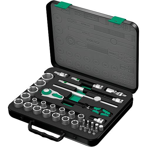 Jeu de cle a douille WERA Zyklop 36 pieces 1/2" metrique