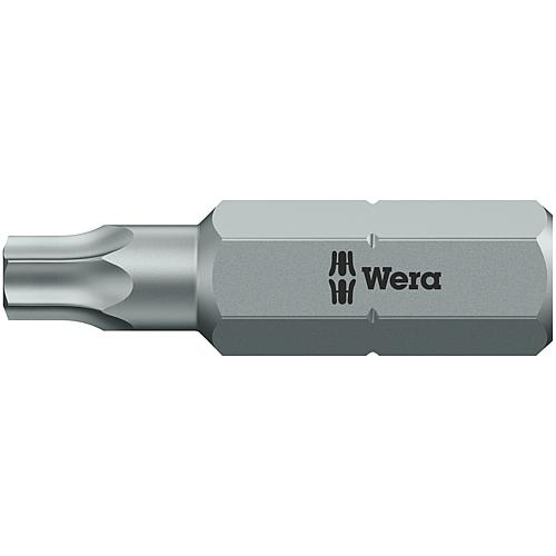 Bits 867/1 Z BO WERA, 1/4" hexagon for Torx®-TH (with hole) Standard 1