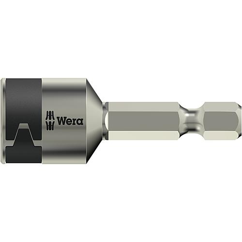 Douille de serrage 3869/4 WERA, hexagonal 1/4" pour embout hexagonal, acier inoxydable Standard 1