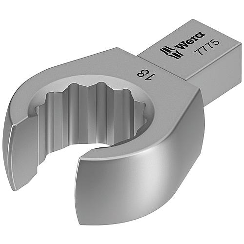 7775 push-fit ring spanner, open, shape B WERA