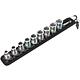 Socket wrench set 3/8", 10-piece, with holding function Standard 1