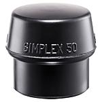 Impact insert for SIMPLEX soft-face hammer, rubber composition