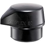 Impact insert with stand for SIMPLEX soft-faced hammer, rubber composition