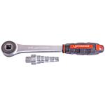 Gas step spanner with ratchet