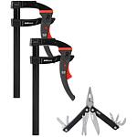 Aktions-Set BESSEY bestehend aus 2x Hebelzwinge KLI Black + 1x Multitool