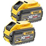 Battery set DeWalt DCB547X2-XJ 54V/18V with 2 x 9.0 Ah Akksu XR FlexVolt