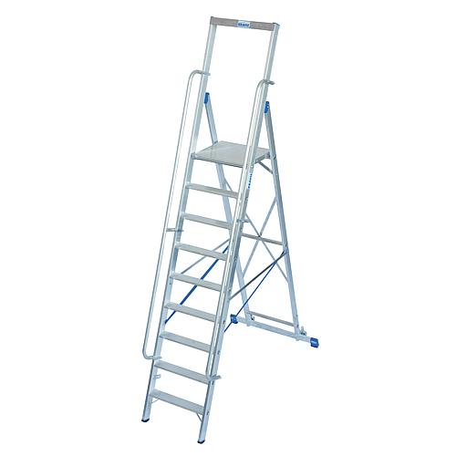 Stufen-Stehleiter mit großer Standplattform Anwendung 4