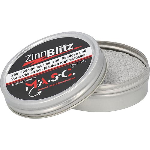 Cleaning and pre-tinning stone Tin Blitz Standard 1