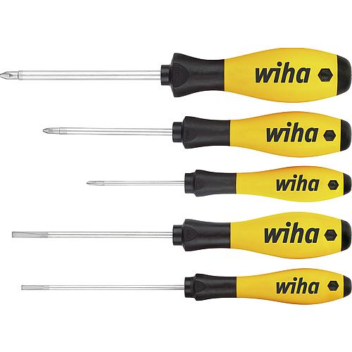 ESD screwdriver set Wiha® SoftFinish® slotted, Phillips 5-piece