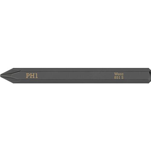 Impact screwdriver bits Phillips, 1/4” hex drive Standard 1