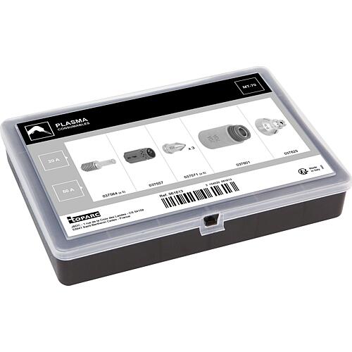 Verschleißteile-Box 20/50 A für Plasma-Brenner MT-70 - CUTTER 45 A Anwendung 1