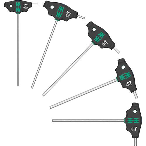Cross-handle hex screwdriver set, 5-piece Standard 1