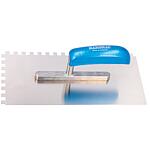 Stainless steel trowel, serrated