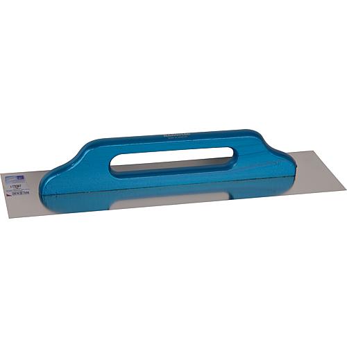 Schweizer smoothing trowel 500x130mm steel, hardened Blue grip
