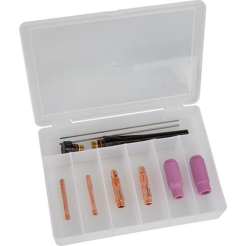 Consumables box for TIG torch SR 17 and SR 26 Standard 1