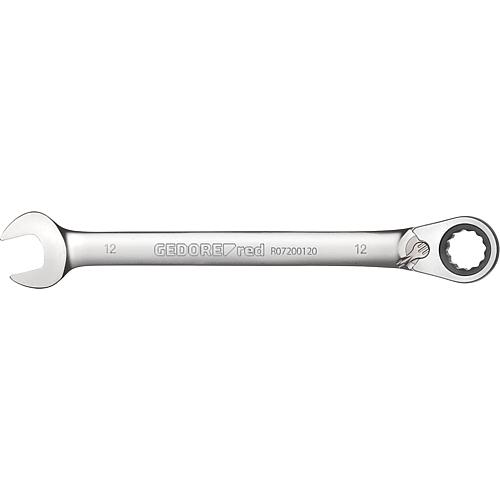 Ring ratchet spanner, metric, reversible Standard 1