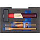 Selection of chisels in 1/2 L-BOXX® 136 foam module, 9-piece Standard 1