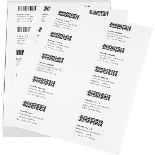 Etikettenpapier Standard 4