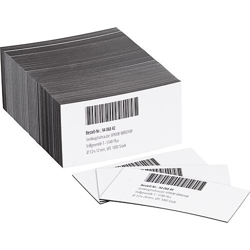 Feuille magnétique, blanc 105x57x0,9mm, semi-anisotropique 100 pcs en sachet