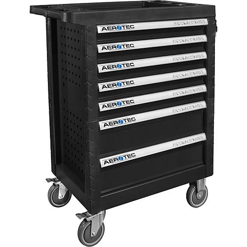 Workshop trolley equipped with tools, 165-piece Standard 1