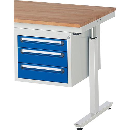 Underbench container RAU Series E with 3 drawers