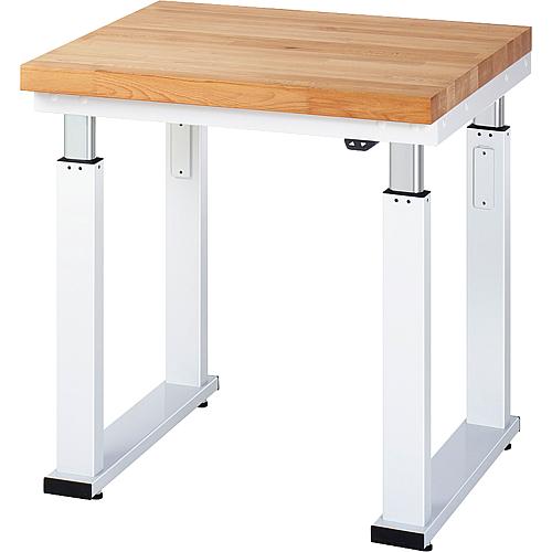 Electrically height-adjustable workbench RAU series adlatus 600 750 x 720-1140 x 700 mm