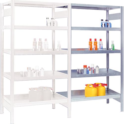 Environmental shelving unit, with 20-litre compartment trays, shelf load 150 kg, bay load 2000 kg, mounting shelf Standard 1