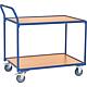 Table trolley Fetra 2740/2742, up to 300 kg, with 2 shelves made of wood Standard 2