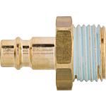 Compressed air plug nipple external thread, NW 7.2