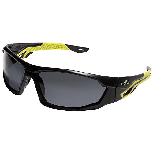 Schutzbrille MERCURO UV gelb & schwarz - Rauchglas MERPSF