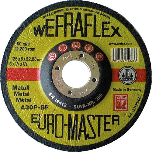 Rough cutting disc Euromaster for metal 125 x 6 x 22 mm