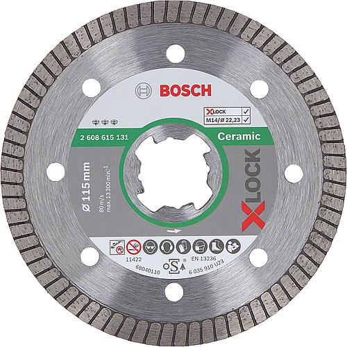 Diamant-Trennscheibe BOSCH® Diamant Best für Keramik, Porzellan und Feinsteinzeug mit X-Lock Aufnahme Standard 1